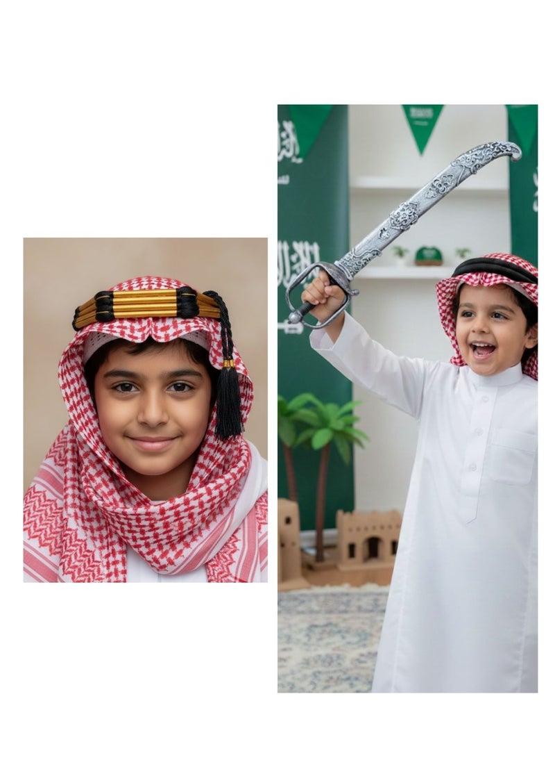 بريميم مجموعة سيف وغطاء رأس بمناسبة يوم التأسيس ١٧٢٧ (قطعتان) - Image 3